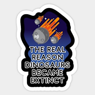 Why dinosaurs went extinct. Sticker